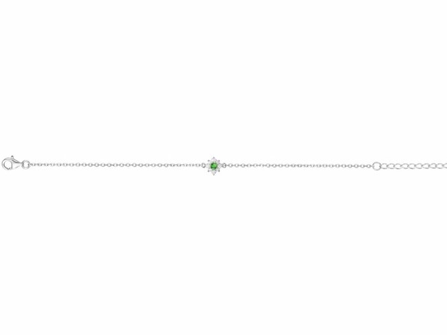 Loumya Silver | Bracelet | Argent | Oxyde de Zirconium | Vert | 70300375