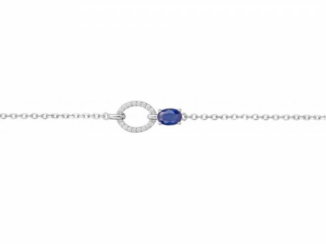 Loumya Silver | Bracelet | Argent | Oxyde de Zirconium | Bleu | 70300222