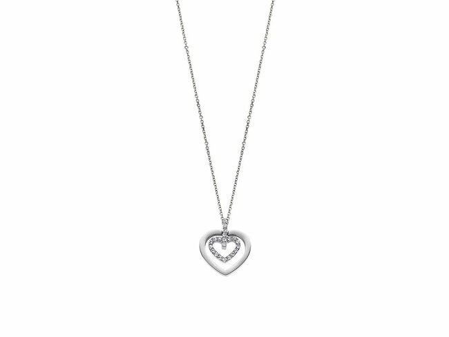 Lotus Style | Collier | Acier Inoxydable | Coeur | LS1867/1/1