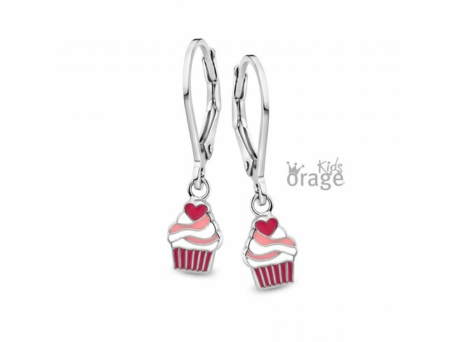 Orage Kids | Boucles d'Oreilles | Argent | Cupcake | Rose | O/5806/A Orage Kids | Boucles d'Oreilles | Argent | Cupcake | Rose | O/5806/A