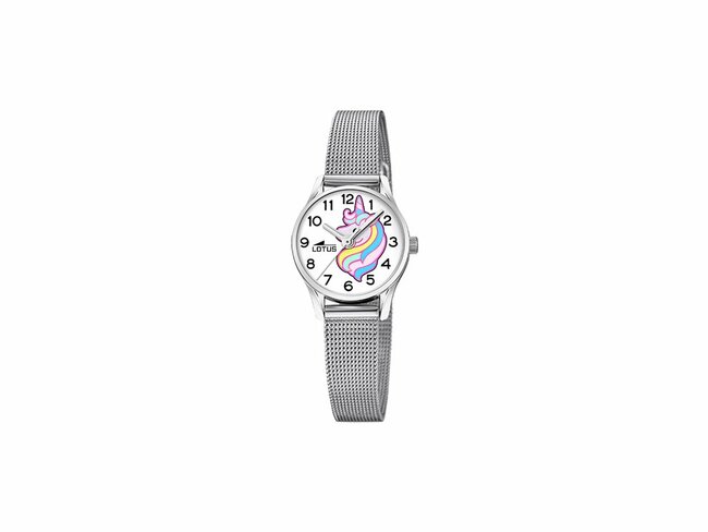 Lotus | Enfant | Quartz | Milanais Argenté | Licorne | ø23mm | 18571/H Lotus | Enfant | Quartz | Milanais Argenté | Licorne | ø23mm | 18571/H
