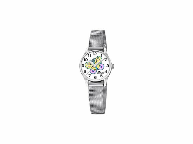 Lotus | Enfant | Quartz | Milanaus Argenté | Papillon | ø23mm | 18571/K Lotus | Enfant | Quartz | Milanaus Argenté | Papillon | ø23mm | 18571/K