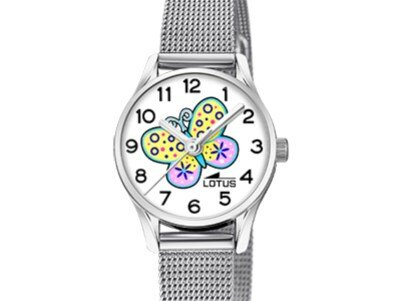Lotus | Enfant | Quartz | Milanaus Argenté | Papillon | ø23mm | 18571/K Lotus | Enfant | Quartz | Milanaus Argenté | Papillon | ø23mm | 18571/K