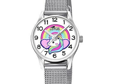Lotus | Enfant | Quartz | Milanais Argenté | Licorne | ø23mm | 18571 Lotus | Enfant | Quartz | Milanais Argenté | Licorne | ø23mm | 18571