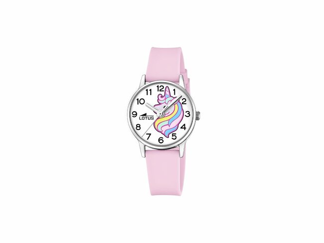 Lotus | Enfant | Quartz | Silicone Rose | Licorne | ø30mm | 19001/1 Lotus | Enfant | Quartz | Silicone Rose | Licorne | ø30mm | 19001/1