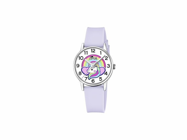 Lotus | Enfant |Quartz | Silicone Lilas | Licorne | ø30mm | 19001/4 Lotus | Enfant |Quartz | Silicone Lilas | Licorne | ø30mm | 19001/4