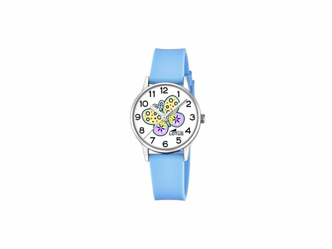 Lotus | Enfant | Quartz | Silicone Bleue | papillon | ø30mm | 19001/3 Lotus | Enfant | Quartz | Silicone Bleue | papillon | ø30mm | 19001/3
