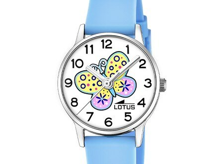 Lotus | Enfant | Quartz | Silicone Bleue | papillon | ø30mm | 19001/3 Lotus | Enfant | Quartz | Silicone Bleue | papillon | ø30mm | 19001/3