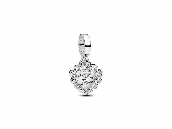 Pandora | Charm | Double Cœur Scintillant | 793765C01 Pandora | Charm | Double Cœur Scintillant | 793765C01