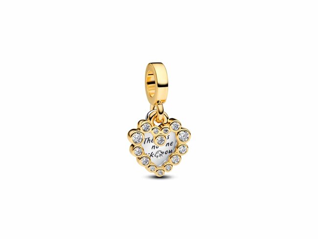 Pandora | Charm | Double Coeur Scintillant | Doré | 763765C01 Pandora | Charm | Double Coeur Scintillant | Doré | 763765C01