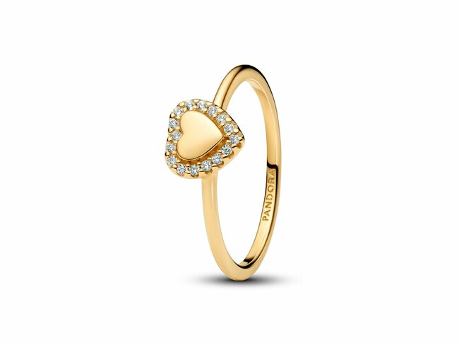Pandora | Bague | Halo Coeur | Personnalisable | 163801C01 Pandora | Bague | Halo Coeur | Personnalisable | 163801C01