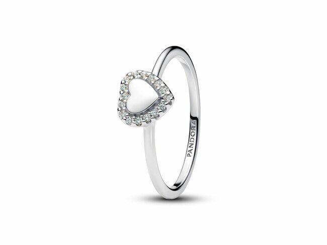 Pandora | Bague | Halo Coeur | Personnalisable | 193801C01 Pandora | Bague | Halo Coeur | Personnalisable | 193801C01