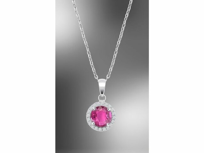Lotus Silver | Collier | Argent | Oxyde de Zirconium | Rose | LP3790-1/2 Lotus Silver | Collier | Argent | Oxyde de Zirconium | Rose | LP3790-1/2
