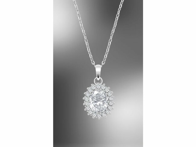 Lotus Silver | Collier | Argent | Oxyde de Zirconium | LP3459-1/2 Lotus Silver | Collier | Argent | Oxyde de Zirconium | LP3459-1/2