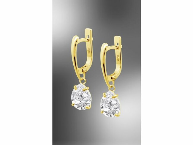 Lotus Silver | Boucles d'Oreilles | Plaqué Or | Oxyde de Zirconium | LP3809-4/2 Lotus Silver | Boucles d'Oreilles | Plaqué Or | Oxyde de Zirconium | LP3809-4/2