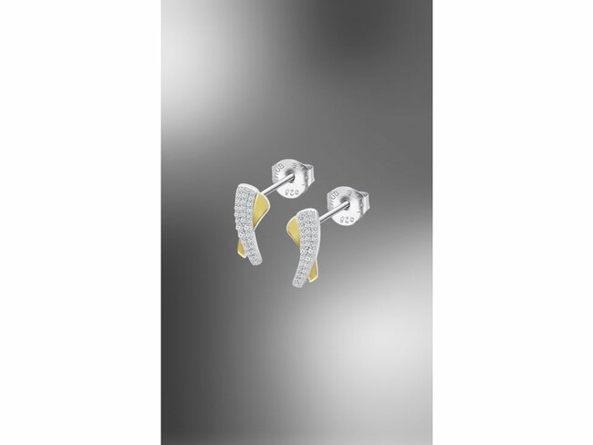 Lotus Silver | Boucles d'Oreilles | Argent | Bicolore | Oxyde de Zirconium | LP3845-4/2 Lotus Silver | Boucles d'Oreilles | Argent | Bicolore | Oxyde de Zirconium | LP3845-4/2
