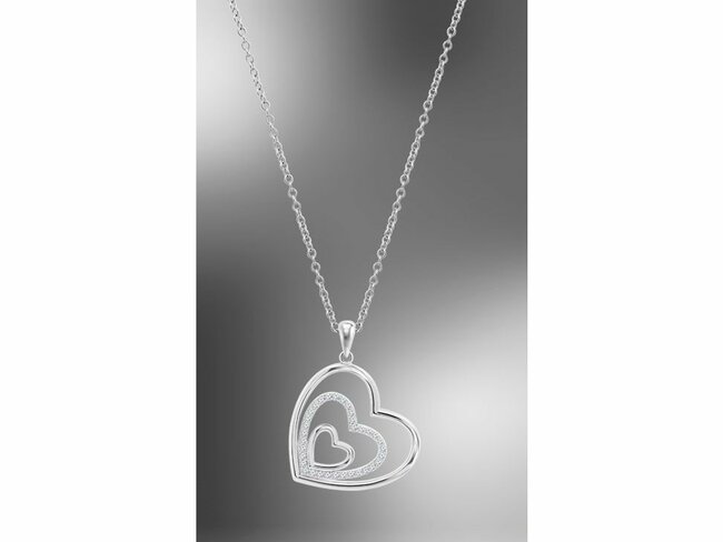 Lotus Silver | Collier | Argent | Oxyde de Zirconium | Coeur | LP3848-1/1 Lotus Silver | Collier | Argent | Oxyde de Zirconium | Coeur | LP3848-1/1