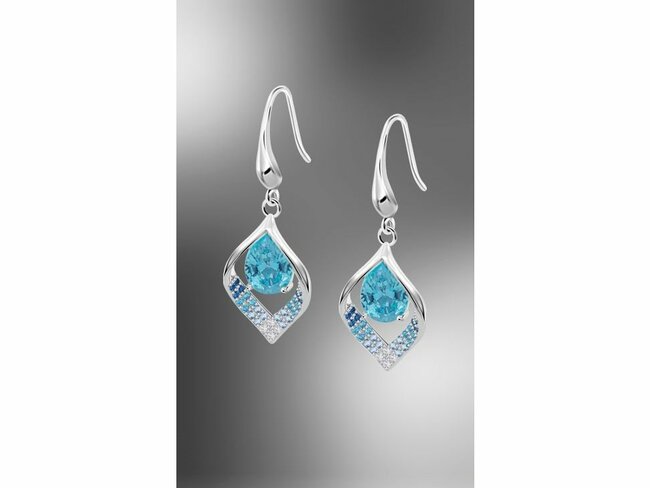 Lotus Silver | Boucles d'Oreilles | Argent | Oxyde de Zirconium | Bleu Ciel | LP3711-4/4 Lotus Silver | Boucles d'Oreilles | Argent | Oxyde de Zirconium | Bleu Ciel | LP3711-4/4