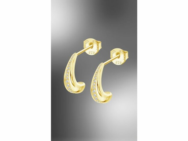 Lotus Silver | Boucles d'Oreilles | Plaqué Or | Oxyde de Zirconium | LP3778-4/2 Lotus Silver | Boucles d'Oreilles | Plaqué Or | Oxyde de Zirconium | LP3778-4/2