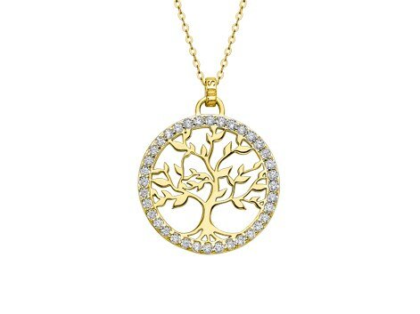 Lotus Silver | Collier | Plaqué Or | Oxyde de Zirconium | Arbre de Vie | LP1746-1/2 Lotus Silver | Collier | Plaqué Or | Oxyde de Zirconium | Arbre de Vie | LP1746-1/2
