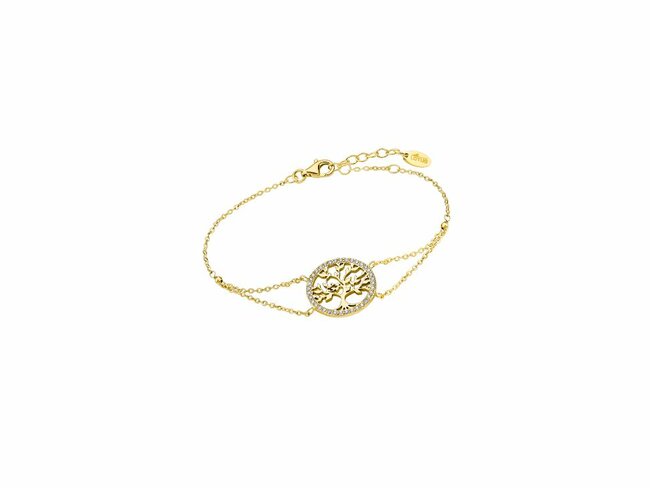 Lotus Silver | Bracelet | Plaqué Or | Oxyde de Zirconium | Arbre de Vie | LP1746-2/3 Lotus Silver | Bracelet | Plaqué Or | Oxyde de Zirconium | Arbre de Vie | LP1746-2/3