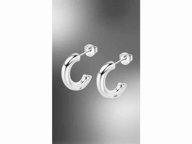 Lotus Silver | Boucles d'Oreilles | Créoles | Argent | Oxyde de Zirconium | LP3854-4/2 Lotus Silver | Boucles d'Oreilles | Créoles | Argent | Oxyde de Zirconium | LP3854-4/2