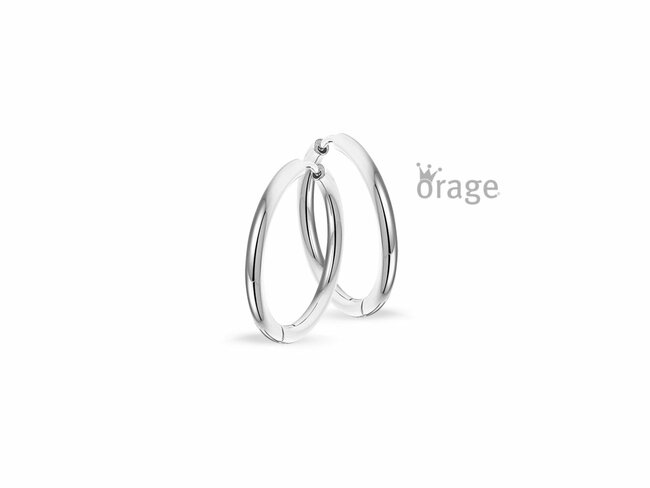 Orage | Boucles d'Oreilles | Créoles | Acier | ø15mm | K2828 Orage | Boucles d'Oreilles | Créoles | Acier | ø15mm | K2828