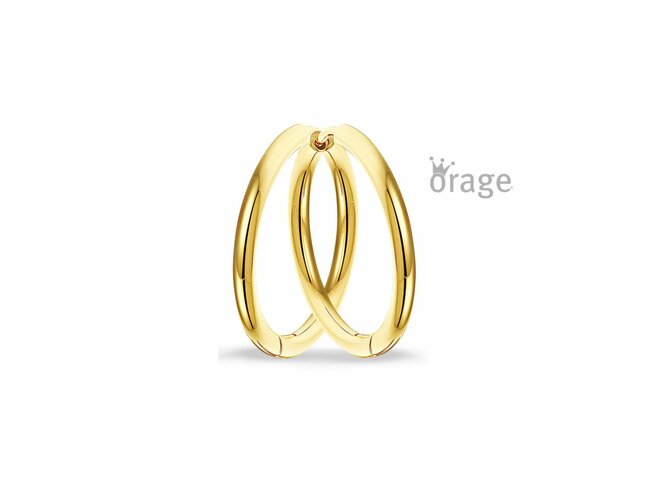 Orage | Boucles d'Oreilles | Créoles | Acier Doré | ø20mm | K2829 Orage | Boucles d'Oreilles | Créoles | Acier Doré | ø20mm | K2829