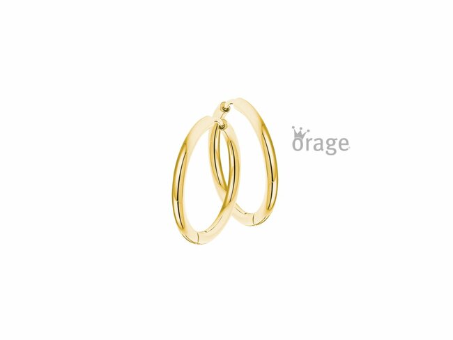 Orage Kids | Boucles D'Oreilles | Créoles | Acier Doré | ø15mm | K2827 Orage Kids | Boucles D'Oreilles | Créoles | Acier Doré | ø15mm | K2827