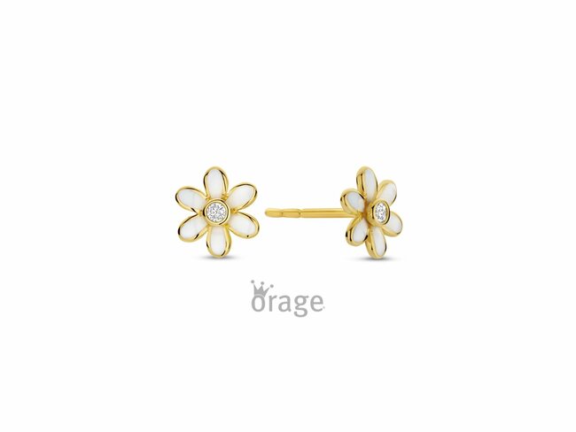 Orage Kids | Boucles d'Oreilles | Or Jaune | Fleurs | K2960 Orage Kids | Boucles d'Oreilles | Or Jaune | Fleurs | K2960