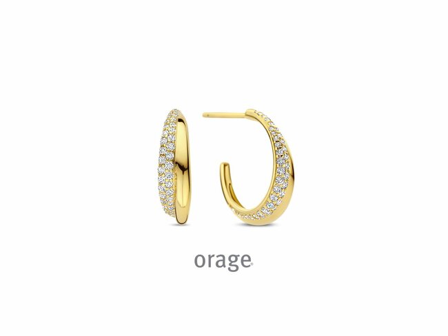 Orage | Boucles d'Oreilles | Plaqué Or | Oxyde de Zirconium | O/6563 Orage | Boucles d'Oreilles | Plaqué Or | Oxyde de Zirconium | O/6563