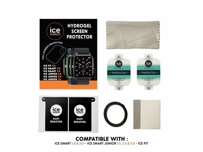 Ice-Watch | Hydrogel Film Kit | Ice Smart 1.0 | 3.0 | Junior | Fit | 022398 Ice-Watch | Hydrogel Film Kit | Ice Smart 1.0 | 3.0 | Junior | Fit | 022398
