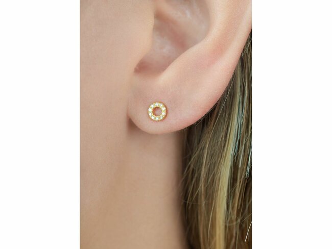 Diamanti Per Tutti | Boucles d'Oreilles | Plaqué Or | Diamants | M2106 DO Diamanti Per Tutti | Boucles d'Oreilles | Plaqué Or | Diamants | M2106 DO