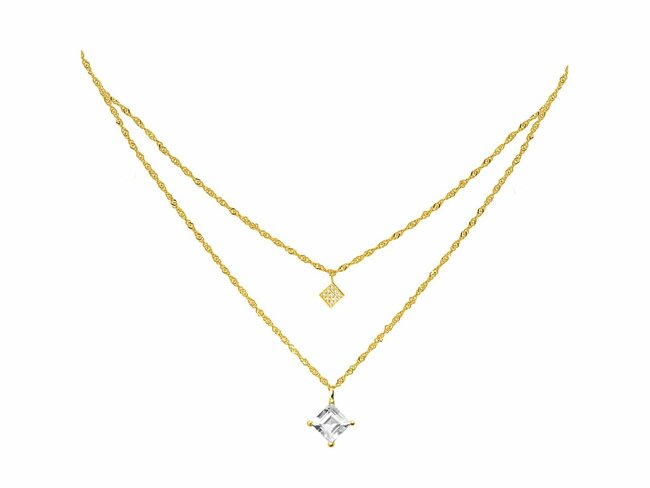Diamanti Per Tutti | Collier | Plaqué Or jaune | Diamants | M1695 DO Diamanti Per Tutti | Collier | Plaqué Or jaune | Diamants | M1695 DO