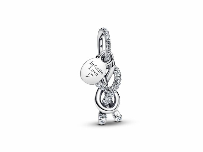 Pandora | Charm | Noeud de L'infini Pavé | 793780C01 Pandora | Charm | Noeud de L'infini Pavé | 793780C01