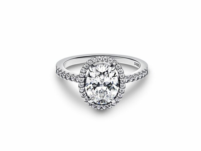 Pandora | Bague | Spectaculaire Halo Ovale Scintillant | 193777C01 Pandora | Bague | Spectaculaire Halo Ovale Scintillant | 193777C01