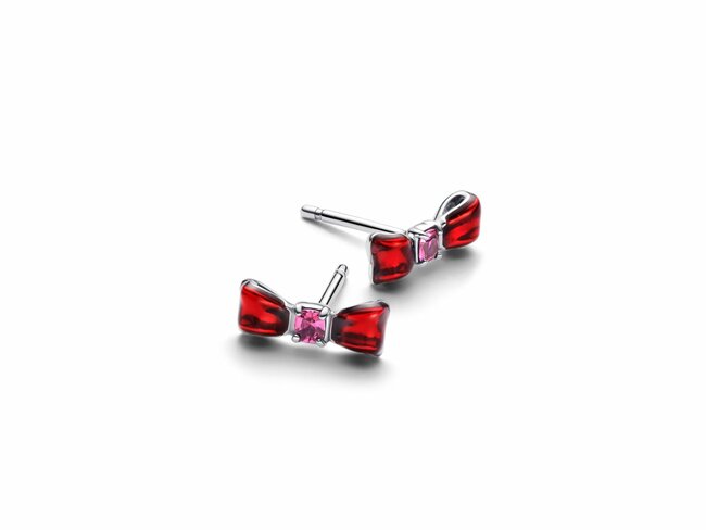 Pandora | Boucles d'Oreilles | Disney | Blanche Neige | Noeud Blanc | 293779C01 Pandora | Boucles d'Oreilles | Disney | Blanche Neige | Noeud Blanc | 293779C01