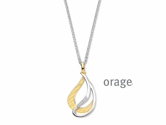 Orage | Collier | Argent Bicolore | Oxyde de Zirconium | BA323 Orage | Collier | Argent Bicolore | Oxyde de Zirconium | BA323