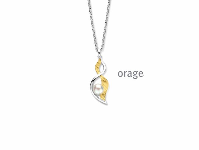Orage | Collier | Argent Bicolore | Perle d'eau Douce| BA320 Orage | Collier | Argent Bicolore | Perle d'eau Douce| BA320