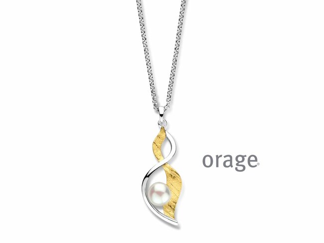 Orage | Collier | Argent Bicolore | Perle d'eau Douce| BA320 Orage | Collier | Argent Bicolore | Perle d'eau Douce| BA320