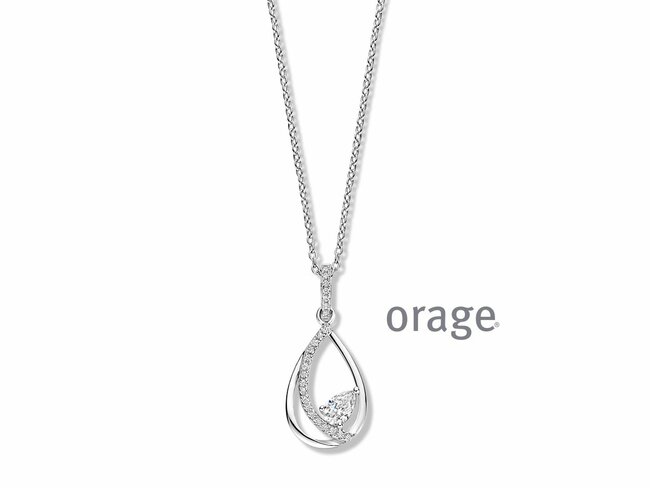Orage | Collier | Argent | Oxyde de Zirconium | BA326 Orage | Collier | Argent | Oxyde de Zirconium | BA326