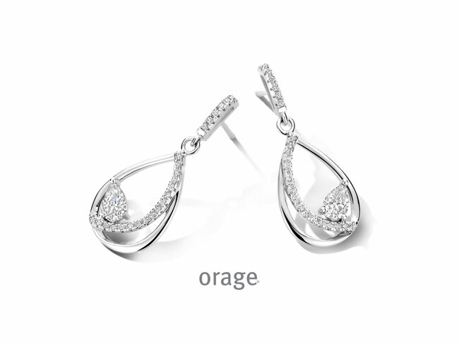 Orage | Boucles d'Oreilles | Argent | Oxyde de Zirconium | BA327 Orage | Boucles d'Oreilles | Argent | Oxyde de Zirconium | BA327