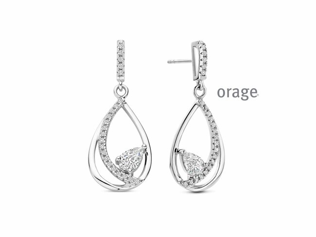 Orage | Boucles d'Oreilles | Argent | Oxyde de Zirconium | BA327 Orage | Boucles d'Oreilles | Argent | Oxyde de Zirconium | BA327