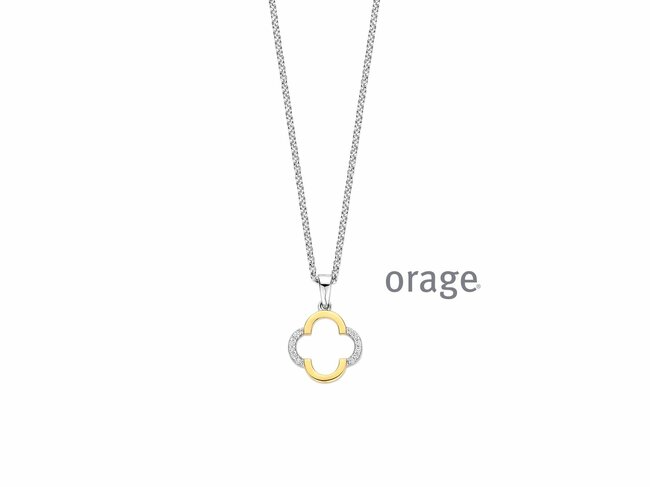 Orage | Collier | Argent Bicolore | Oxyde de Zirconium | BA353 Orage | Collier | Argent Bicolore | Oxyde de Zirconium | BA353