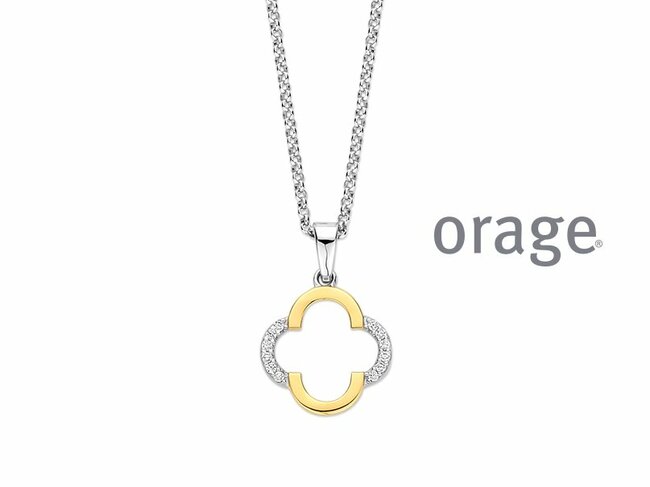 Orage | Collier | Argent Bicolore | Oxyde de Zirconium | BA353 Orage | Collier | Argent Bicolore | Oxyde de Zirconium | BA353
