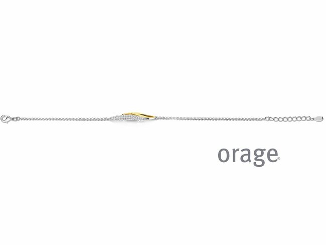 Orage | Bracelet | Argent Bicolore | Oxyde de Zirconium | BA359 Orage | Bracelet | Argent Bicolore | Oxyde de Zirconium | BA359