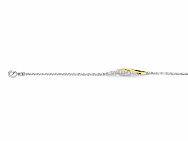 Orage | Bracelet | Argent Bicolore | Oxyde de Zirconium | BA359 Orage | Bracelet | Argent Bicolore | Oxyde de Zirconium | BA359