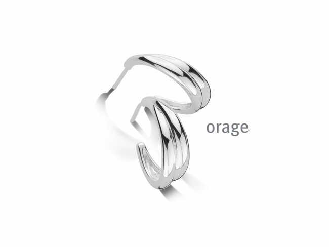 Orage | Boucles d'Oreilles | Argent | 17mm | BA357 Orage | Boucles d'Oreilles | Argent | 17mm | BA357