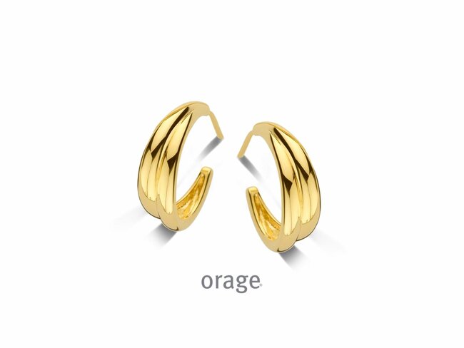 Orage | Boucles d'Oreilles | Plaqué Or | 17mm | BA356 Orage | Boucles d'Oreilles | Plaqué Or | 17mm | BA356