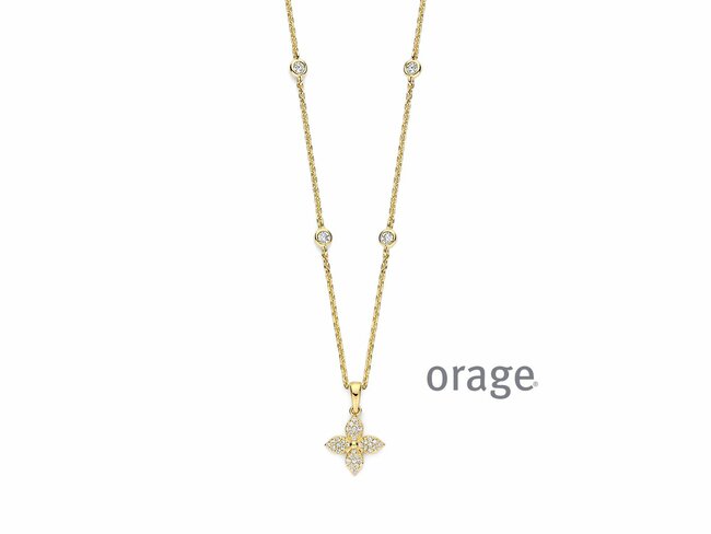 Orage | Collier | Plaqué Or | Oxyde de Zirconium | BA363 Orage | Collier | Plaqué Or | Oxyde de Zirconium | BA363